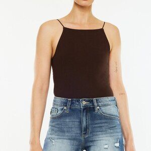 Hazel Blues® |  Kancan High Waist Raw Hem Denim Shorts
